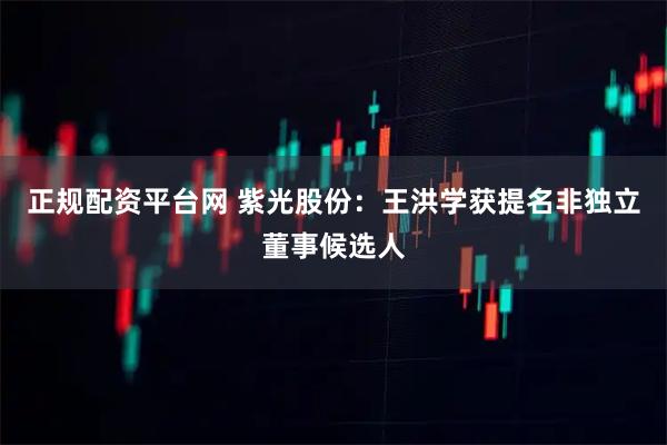 正规配资平台网 紫光股份：王洪学获提名非独立董事候选人